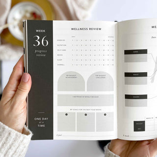 The Daily Fitness Planner covers 365 days of workout and meal planning. The fitness planner has an elegant vegan leather cover with 3 pages of gold stickers. 208 pages of fitness, meal planning, motivation and tracking. Hardback binding with foiled gilt edging to the pages. 165mm (W) x 210mm (H)